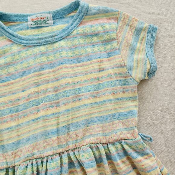 Vintage Healthtex Striped Dress 4t - Picture 2 of 5